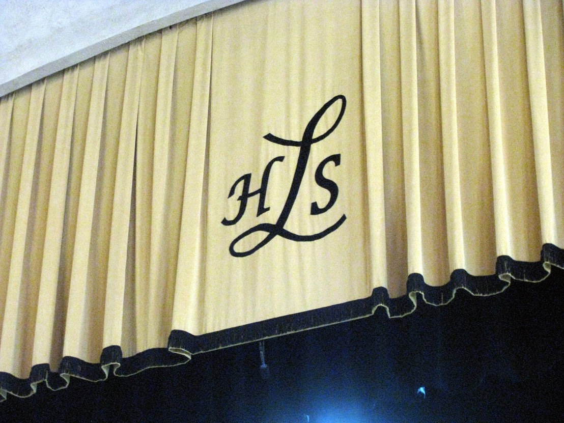 Auditorium curtain.