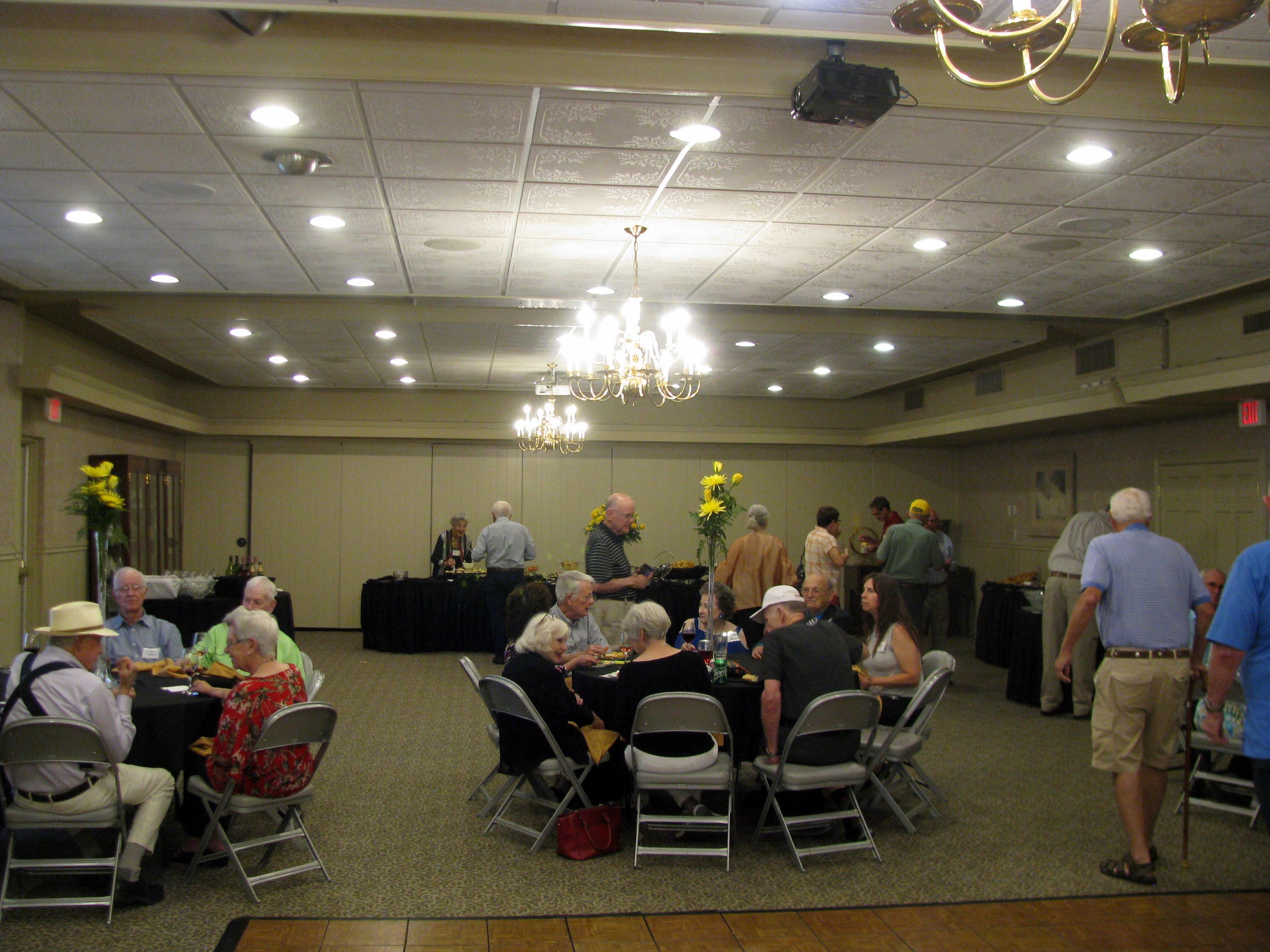 Friday's reception, looking toward the hors d'oeuvres table.